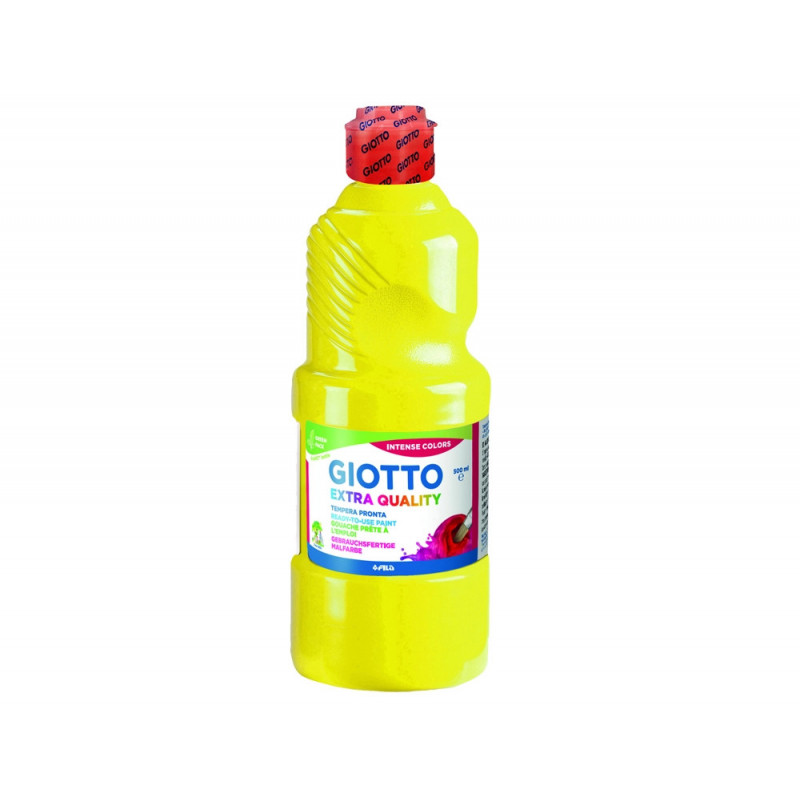 Gouache giotto flacon 500ml coloris jaune