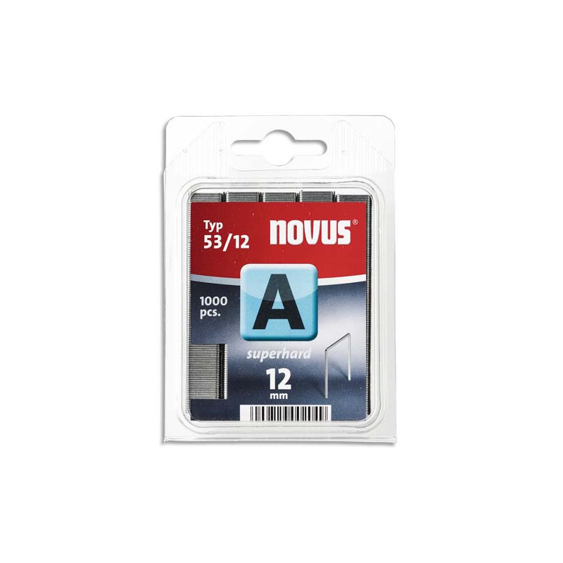NOVUS Blister de 1000 agrafes 53/12 J13/17/27
