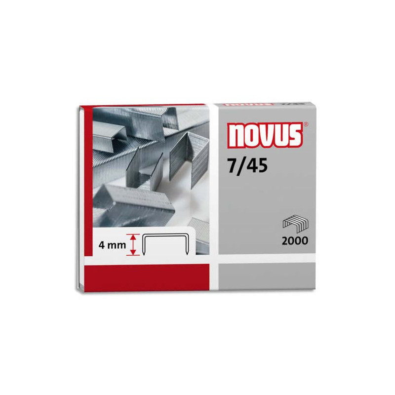 NOVUS Blister de 2000 agrafes 7/45