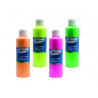 Peinture acrylique tcolours fluo prete a l emploi assortiment de 4 flacons de 250 ml coloris assortis