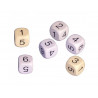 Jeu de 6 des culture club chiffres de 1 a 6 16 mm