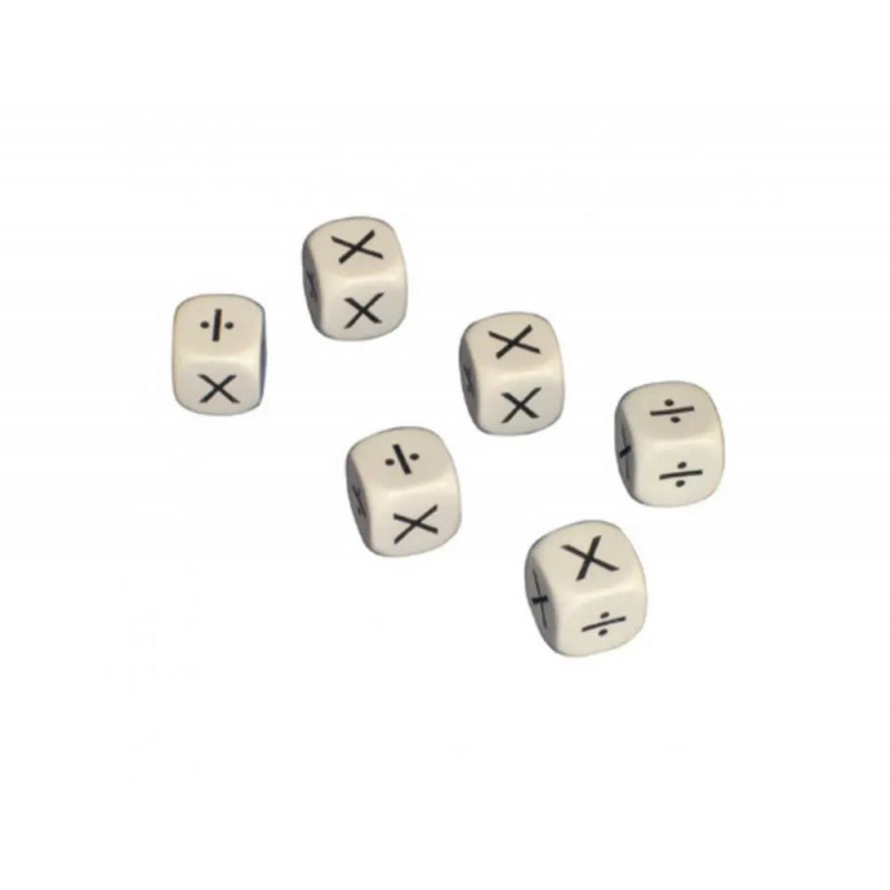 Jeu de 6 des culture club multiplication et division 16 mm