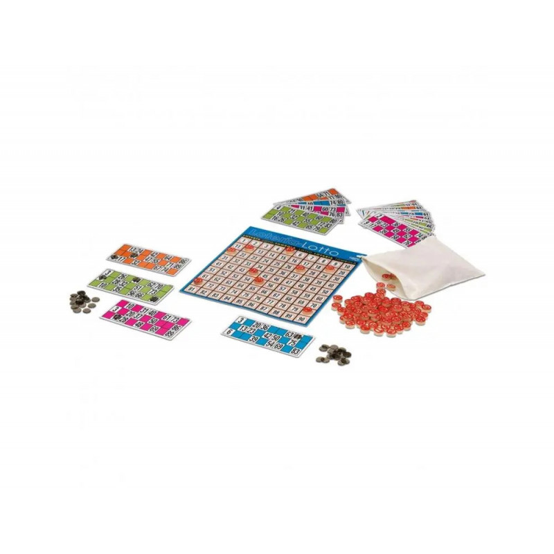 Jeu de loto classique bois cayro 4 a 16 joueurs