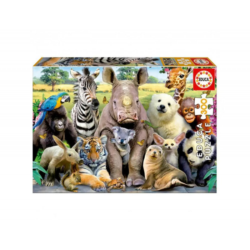 Puzzles carton 300 pieces educa la photo de classe 300 pieces