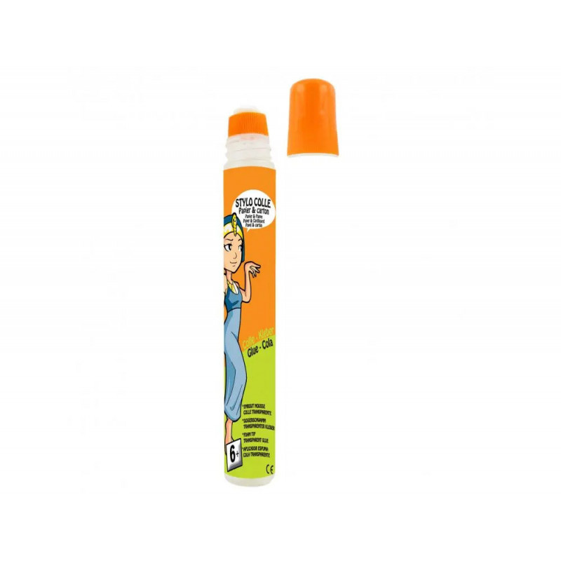 Stylo colle cleopatre liquide transparente sans solvant non toxique lavable eau froide contenance 50ml