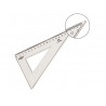 Equerre faibo plastique incolore 45 hypotenuse 20 cm