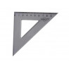 Equerre faibo plastique incolore 45 hypotenuse 16 cm