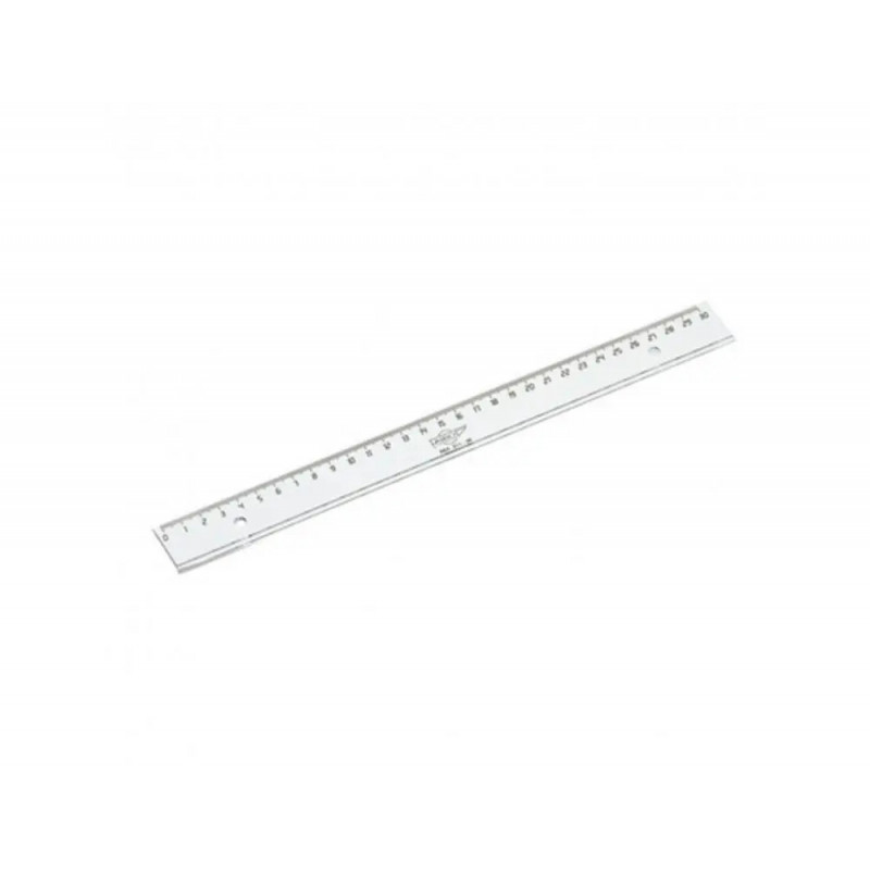 Regle faibo plastique incolore 30 cm