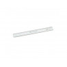 Triple decimetre faibo plastique incolore