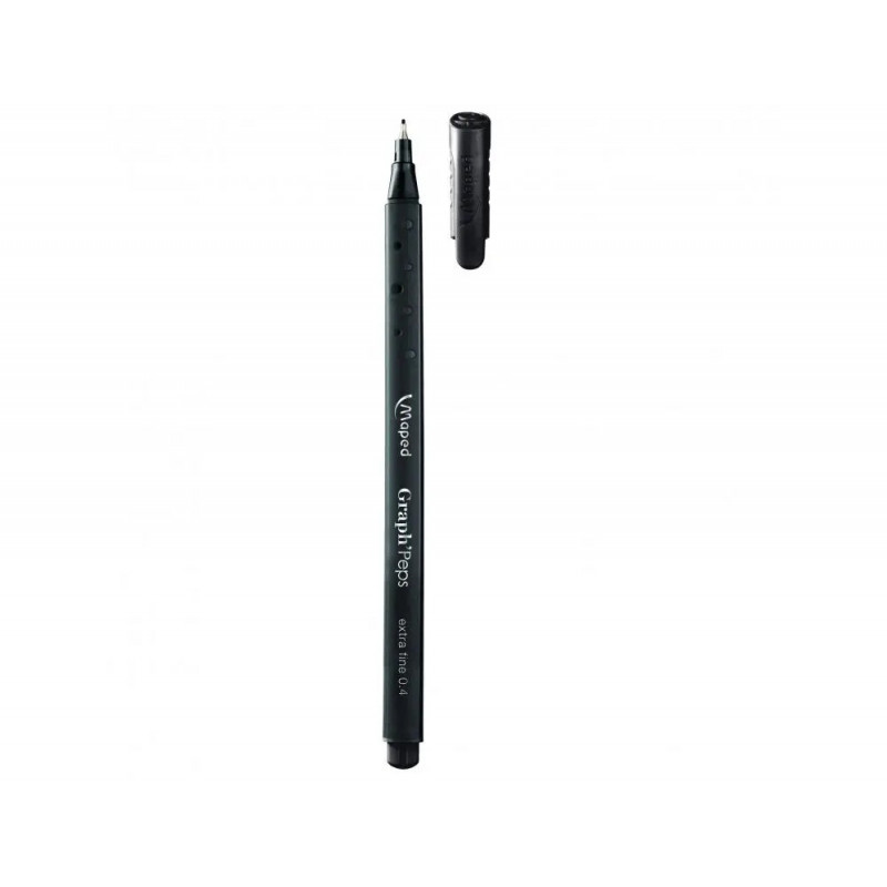 Feutre ecriture maped graph peps triangulaire pointe fine 0,4mm coloris noir