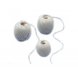 Pelote coton blanc tresse...
