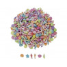 Perle plastique ocolor 15mm motifs ocean assortis coloris assortis lot de 1000 perles