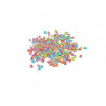 Perle plastique innspiro forme ronde spirale 8mm coloris assortis bocal de 500 perles
