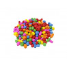 Perle bois ocolor 12-16-20-25mm 10 formes assorties 6 coloris assortis lot de 500g