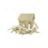 Batonnet bois plat innspiro 6.5cm coloris naturel lot de 500