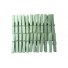 Lot mini-pinces graine creative a linge 3cm 24 unites coloris argent