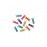 Pince a linge bois innspiro mini 3cm 6 coloris assortis lot de 45
