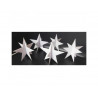 Etoile carton cleopatre a monter 12x12x11.5cm coloris blanc lot de 30