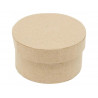Boite carton ronde couvercle independant diametre 9x5cm coloris kraft lot de 10