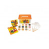 Kit maquillage jovi classpack 6 flacons 8ml coloris assortis 9 crayons 8 eponges 3 pinceaux + 1 guide