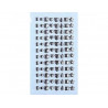 Planche strass diamants graine creative 96 pieces formes assorties
