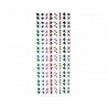 Planche pierres autocollantes graine creative epoxy 160 pieces coloris et motifs assortis