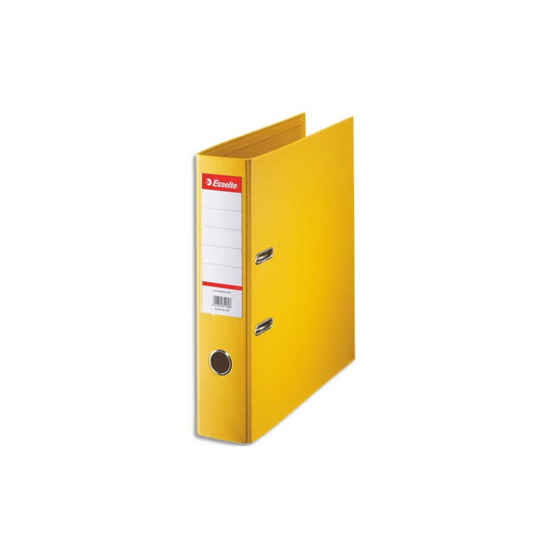 ESSELTE Classeur à levier Standard, A4, 7,5 cm, PP, jaune