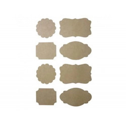 Lot stickers kraft graine...