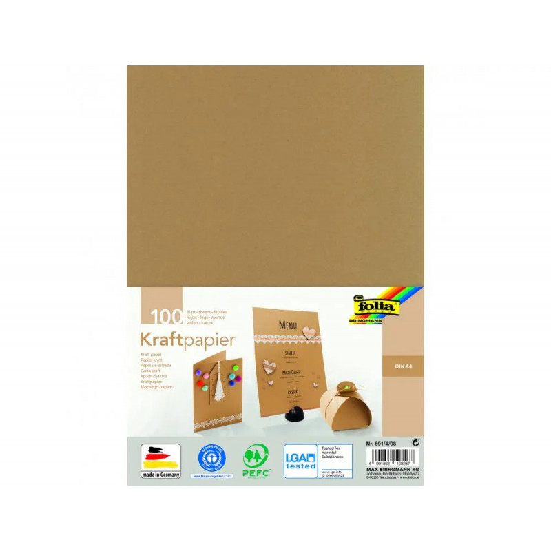 Papier kraft folia 21x 29cm 120g 100 feuilles
