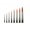 Pinceaux gamme vegan n 06 poils sans matiere animal manche 30% plastique recycle lot de 10 unites
