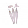 Lot de pinceaux a reservoir avec entonnoir ideal pour gouaches liquides 3 unites