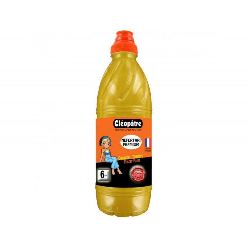 Gouache liquide cleopatre nefertari coloris or le flacon 1l