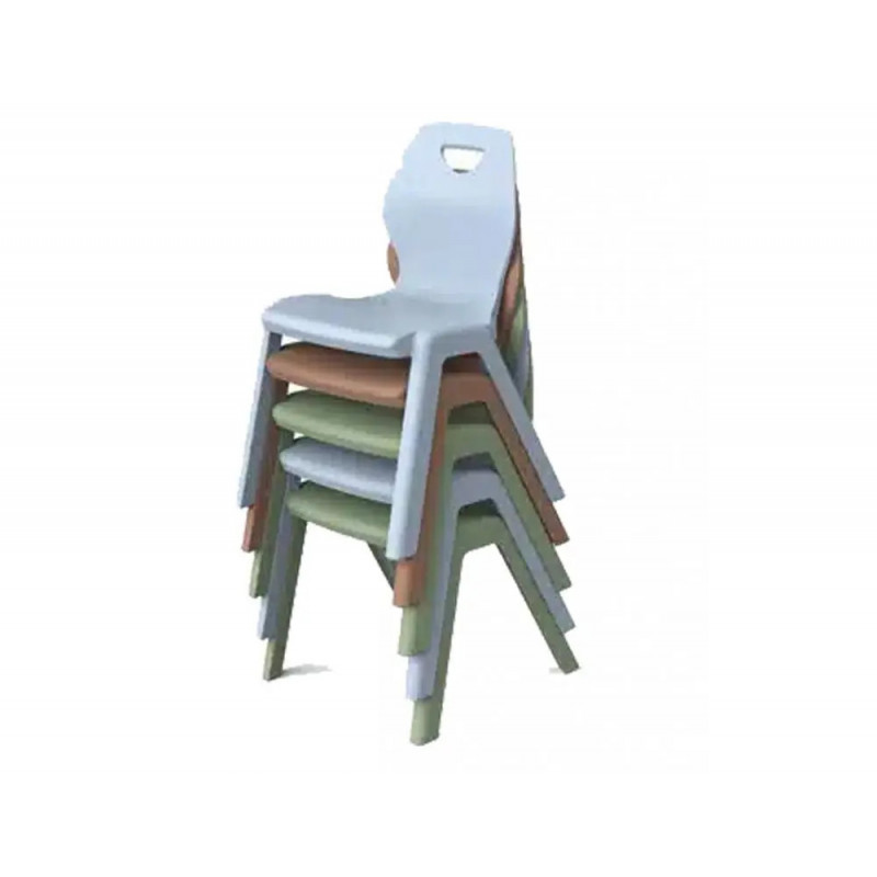 Chaise mirplay ina ergonomiquepp empilable enfant taille 1 coloris aleatoire lot 5 unites