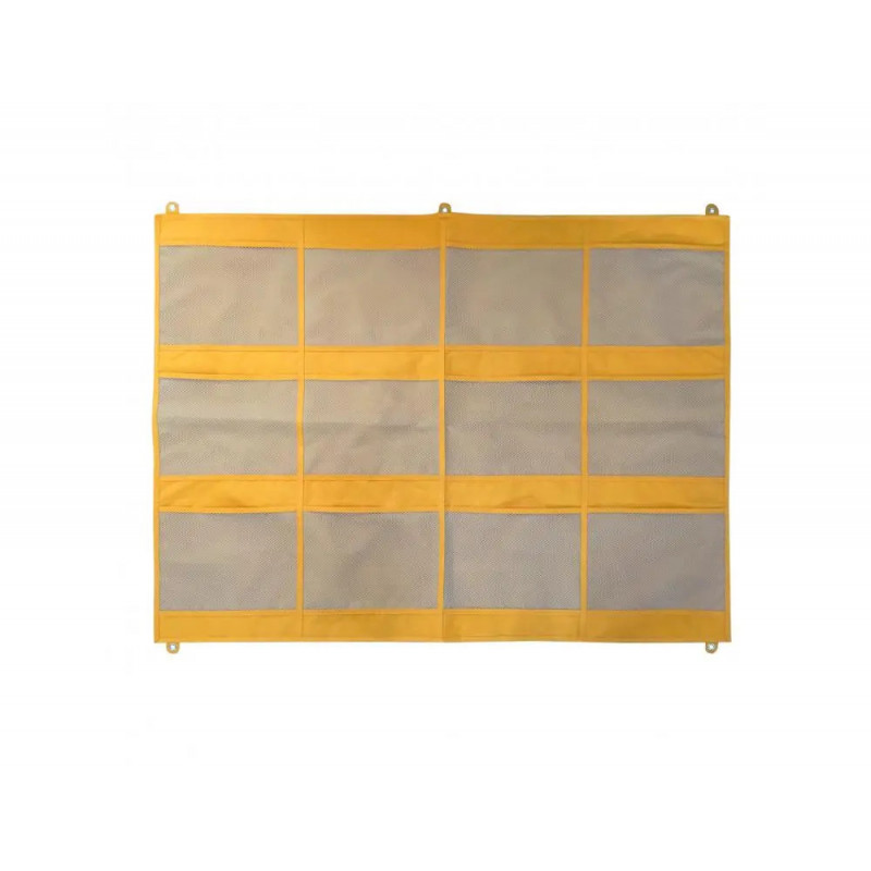 Pochette achoka rangement mural filet synthetique 5 oeillets accroche dim 25x19.5cm lot de 12