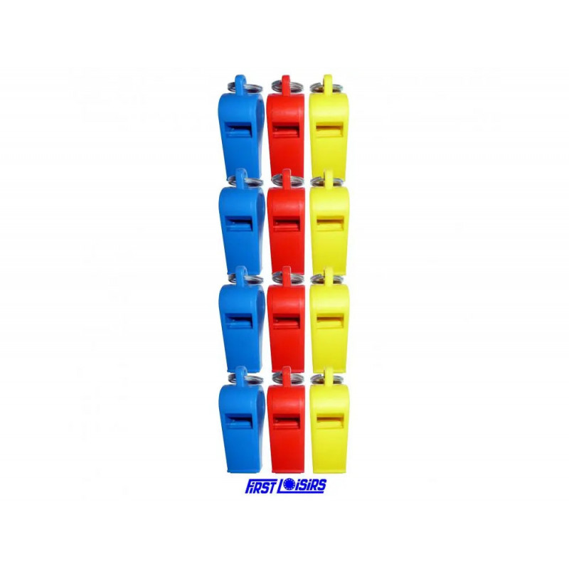Sifflet first loisirs arbitre pvc coloris assortis