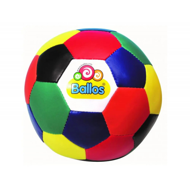 Balles d eveil ballos balle arlequin coloree toucher agreable souple 16 cm