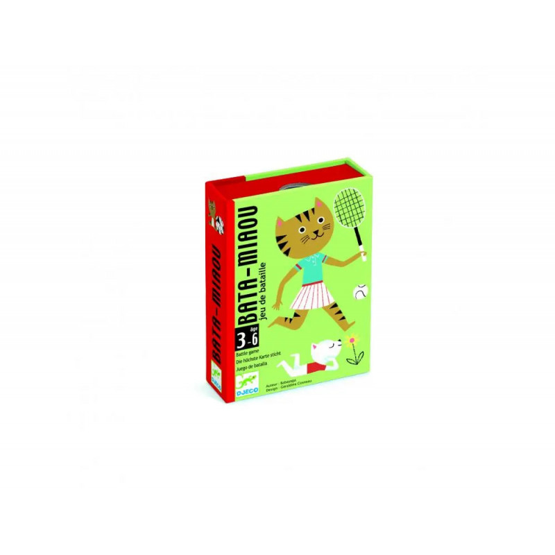 Jeu de bataille bata miaou djeco 36 cartes