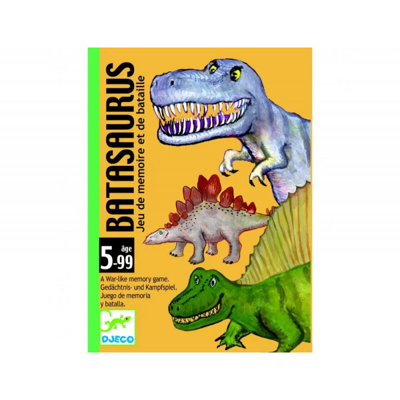 Jeu de bataille de 48 cartes batasaurus djeco