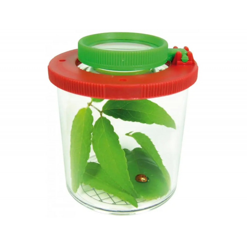 Materiel d observation eduplay boite loupe grand modele quadrillage 5 mm tailles des animaux plastique