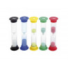 Mesure du temps eduplay sabliers couleur de sable et duree diffrente lot de 5 coloris assortis