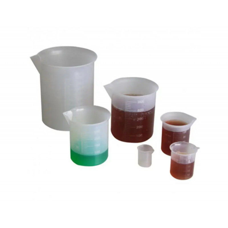 Mesure et poids wissner recipients gradues 1000 500 100 250 50 10 ml pvc translucide 6 pieces