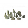 Solides et volumes wissner solides en bois differentes formes lot de 14 solides