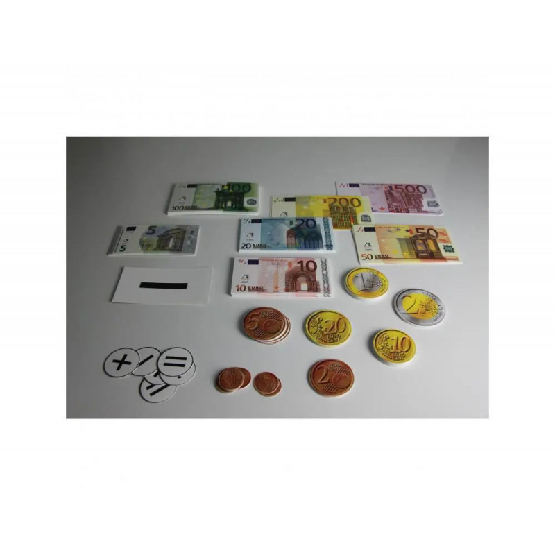 Decouvrir la monnaie wissner monnaie euros magnetiques 37 billets 57 pieces et 6 signes d operation