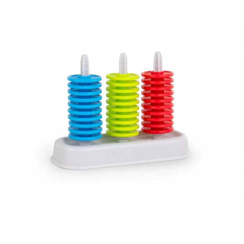Abaques miniland petits abaques classification des couleur 4 abaques et 120 pieces 3 coloris assortis