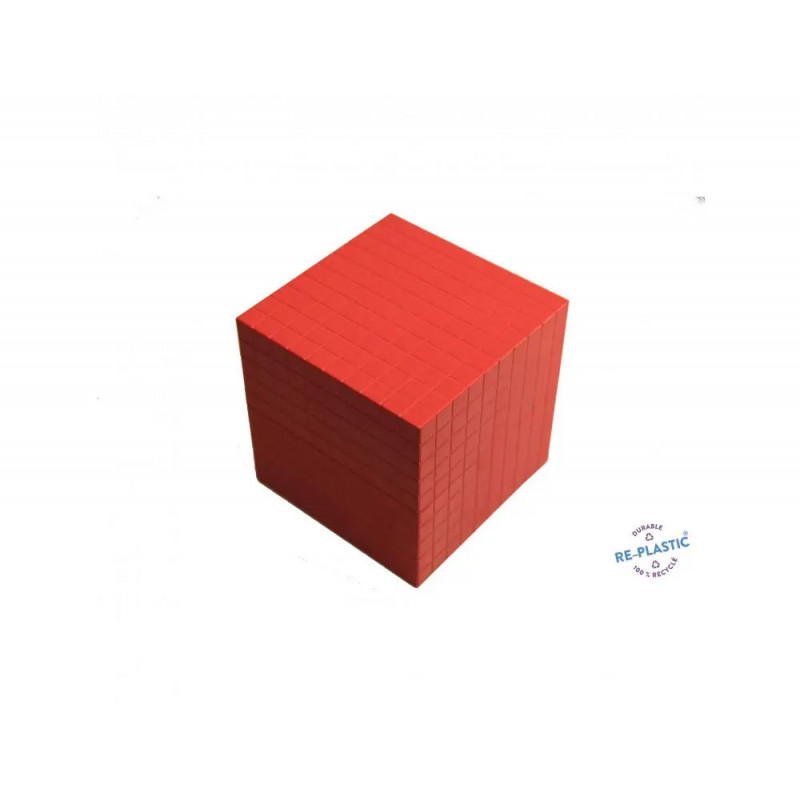 Elements base 10 a l'unite wissner 1 cube millier pour base 10 encastrale