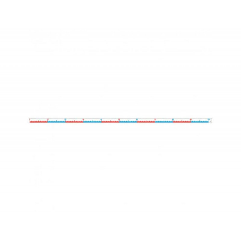 Ruban de mesure wissner plastigie 1 a 100 longueur 100 cm avec clips
