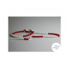Chainette de calcul de 0 a 100 2 coleurs 100 boules plastique rouges et blanches