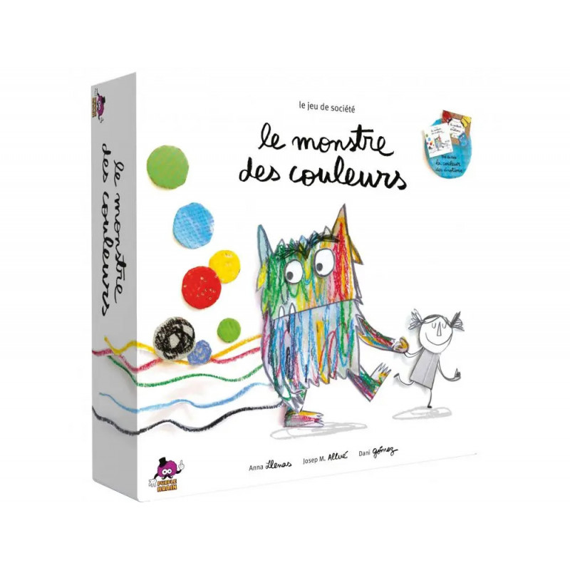 Les emotions asmodee le monstre des couleurs figurines en bois bocaux etageres jetons de 2 a 5