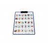 Tableau mural enregistrable rolf tableau mural enregistrable de messages 30 pochettes