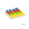 Jeux d association andreu toys encastrement formes et couleurs en bois 16 pieces 1 suppport